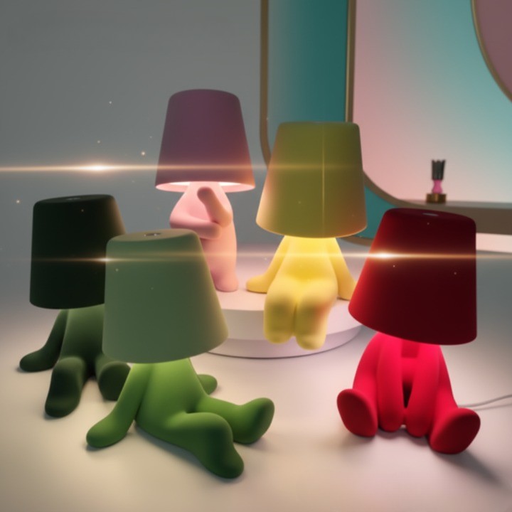 Quirky Man Modern Desk Lamp