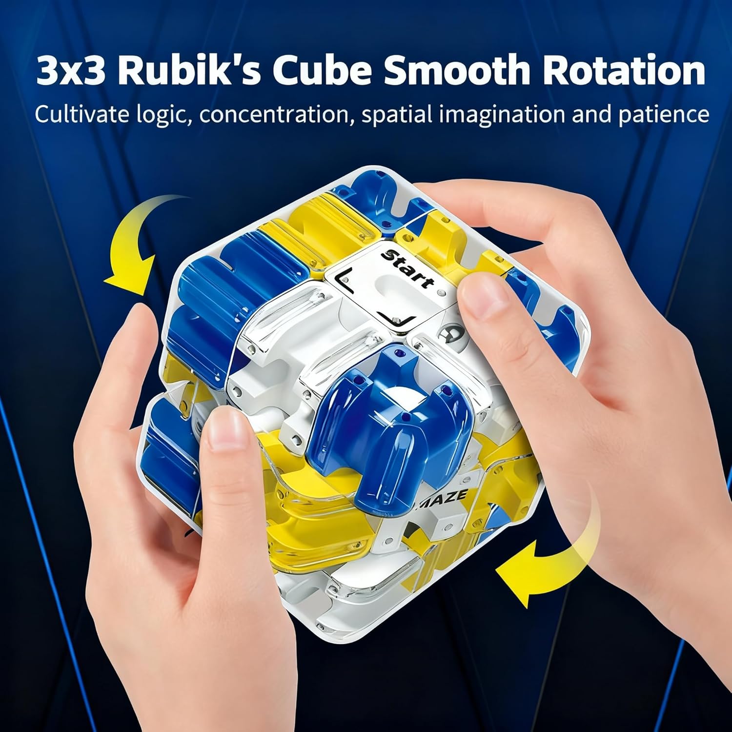 3D Ball Maze Cube Puzzle