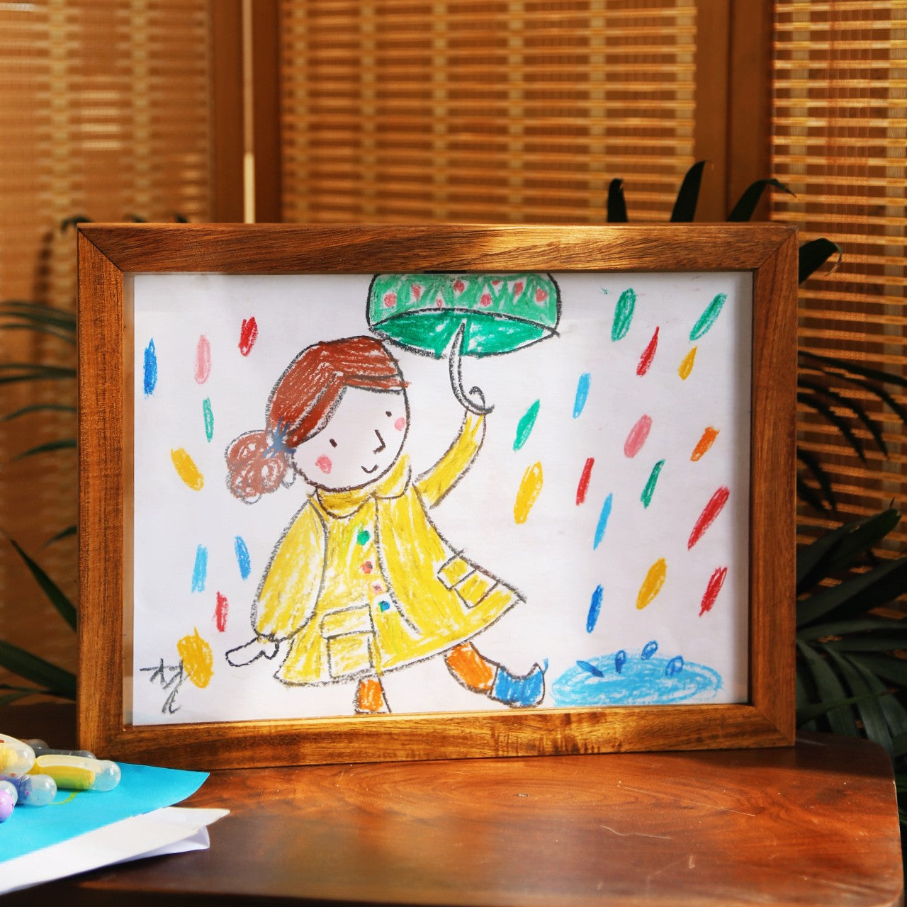 Story Maker Wooden Kids Drawing Display Frame