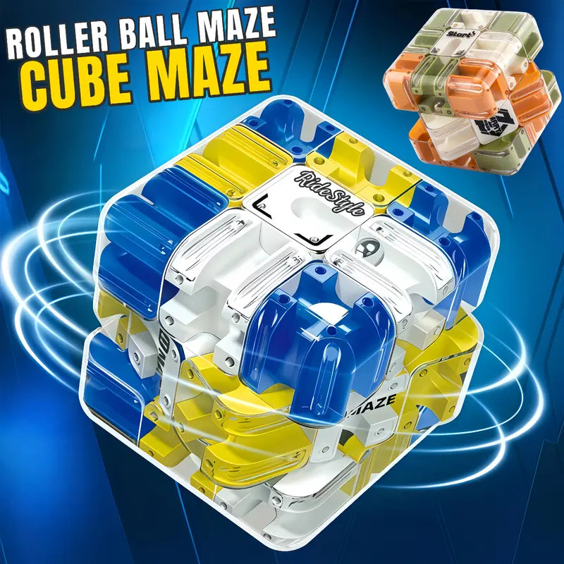 3D Ball Maze Cube Puzzle