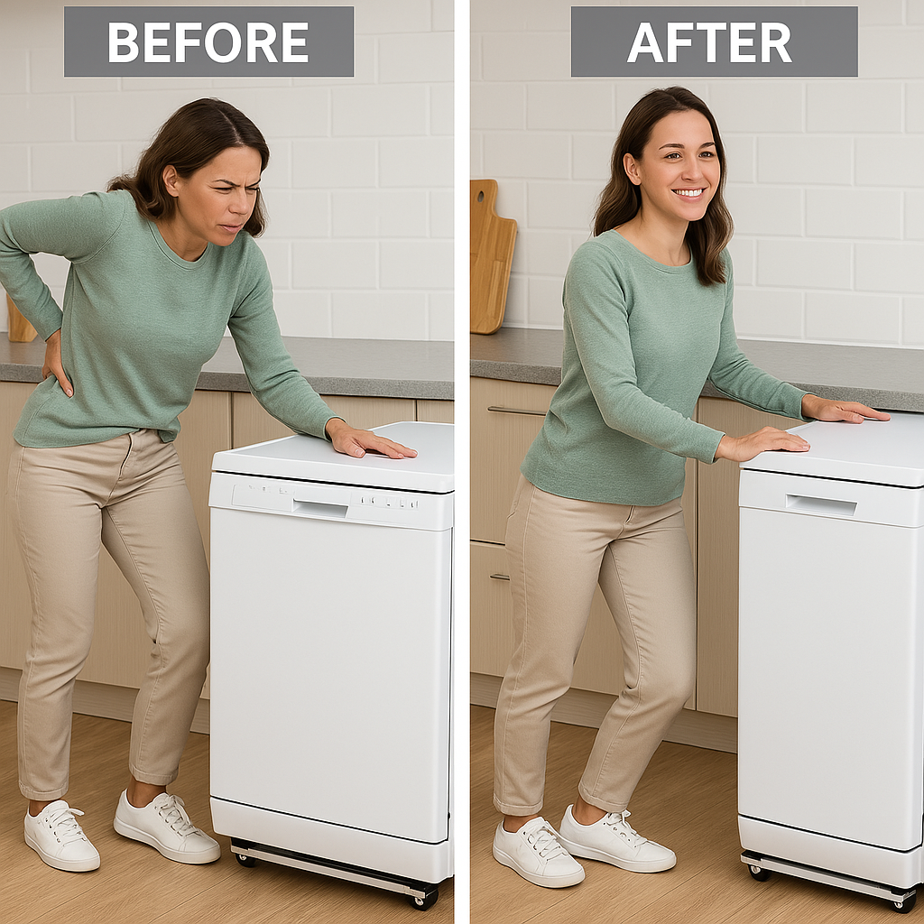 2Pcs Multifunctional Portable Mobile Base Stand